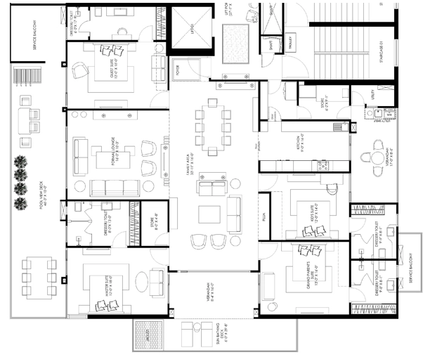 4 BHK Flat in Homeland Regalia in Mohali, Chandigarh - Image 911416