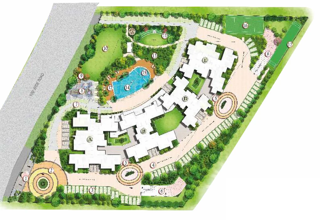 Master Plan of JLPL Galaxy Heights 2 in Mohali, Chandigarh - Image 387794