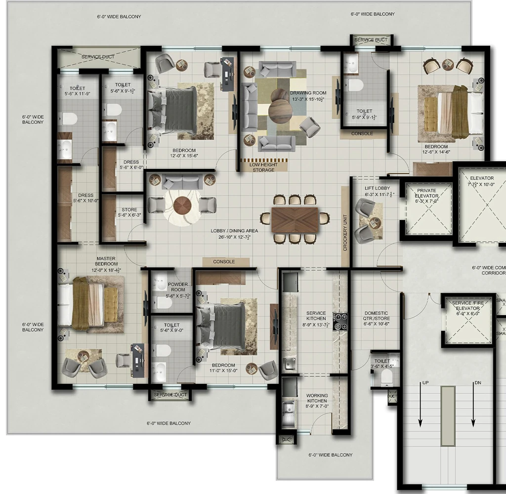 4 BHK Flat in Joy Grand in Mohali, Chandigarh - Image 911444