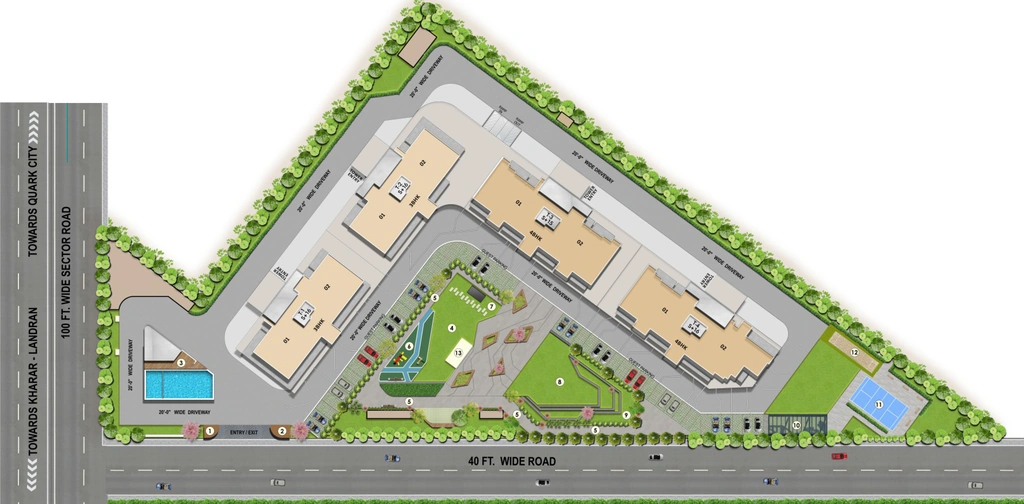 Master Plan of Jubilee Vallum in Mohali, Chandigarh - Image 387867