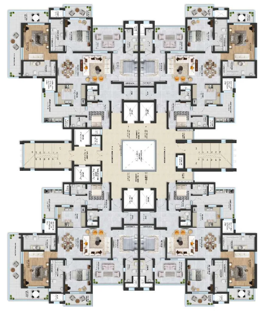 Floor Plan of Marbella Royce in Mohali, Chandigarh - Image 387878