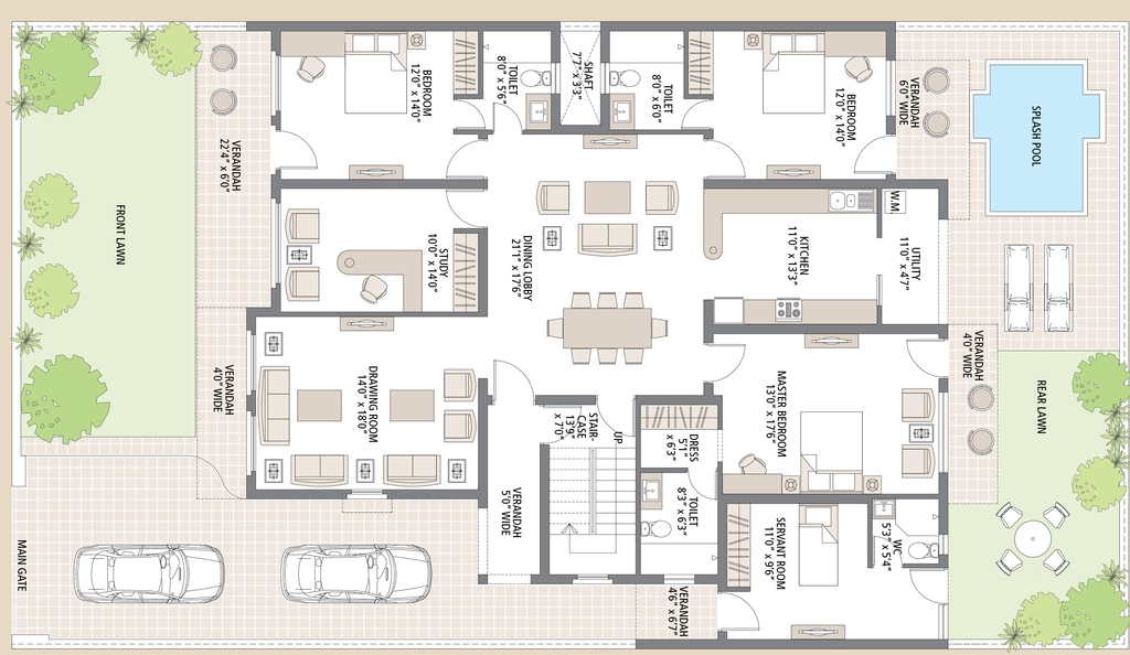 4 BHK House/Villa in Emaar MGF The Bungalows in Mohali, Chandigarh - Image 911452