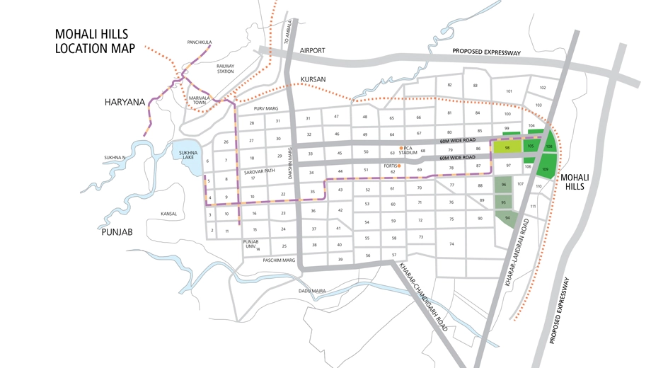 Location of Emaar MGF The Bungalows - Image 387887