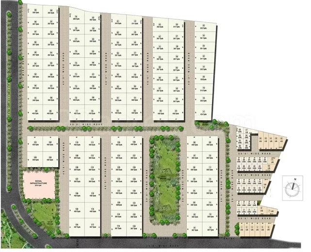 Master Plan of Kanopy Jasmine in Gundlapochampalli, Hyderabad - Image 388393