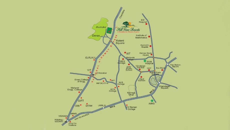 Location of Jaisree Hill View Resorts - Image 388715
