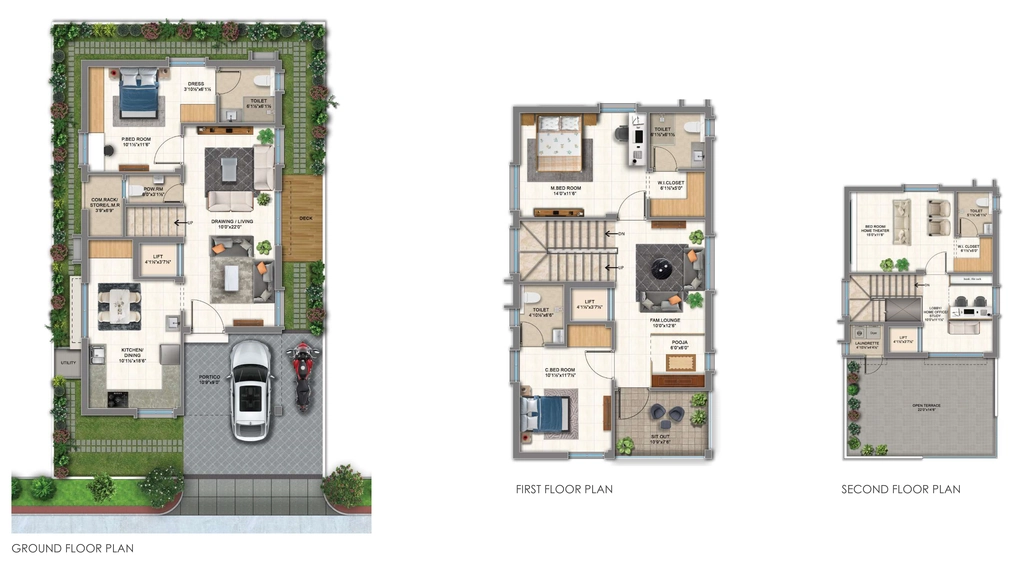 3 BHK House/Villa in Karthikeya Rock Palms in Dundigal, Hyderabad - Image 911675