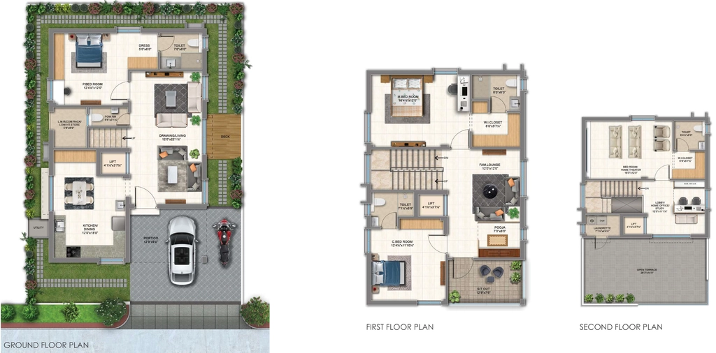 3 BHK Flat in Karthikeya Rock Palms in Dundigal, Hyderabad - Image 911677