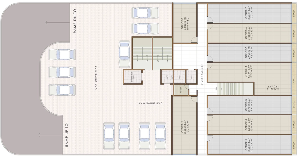 Floor Plan of Commercial Devkrupa Divine in Pushpak Nagar, Navi Mumbai - Image 387956