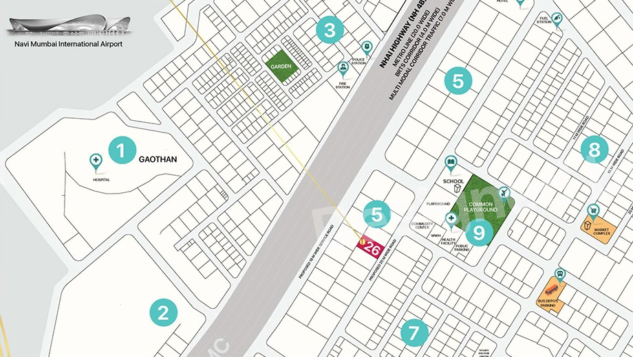 Location of Commercial Devkrupa Divine in Pushpak Nagar, Navi Mumbai - Image 387954