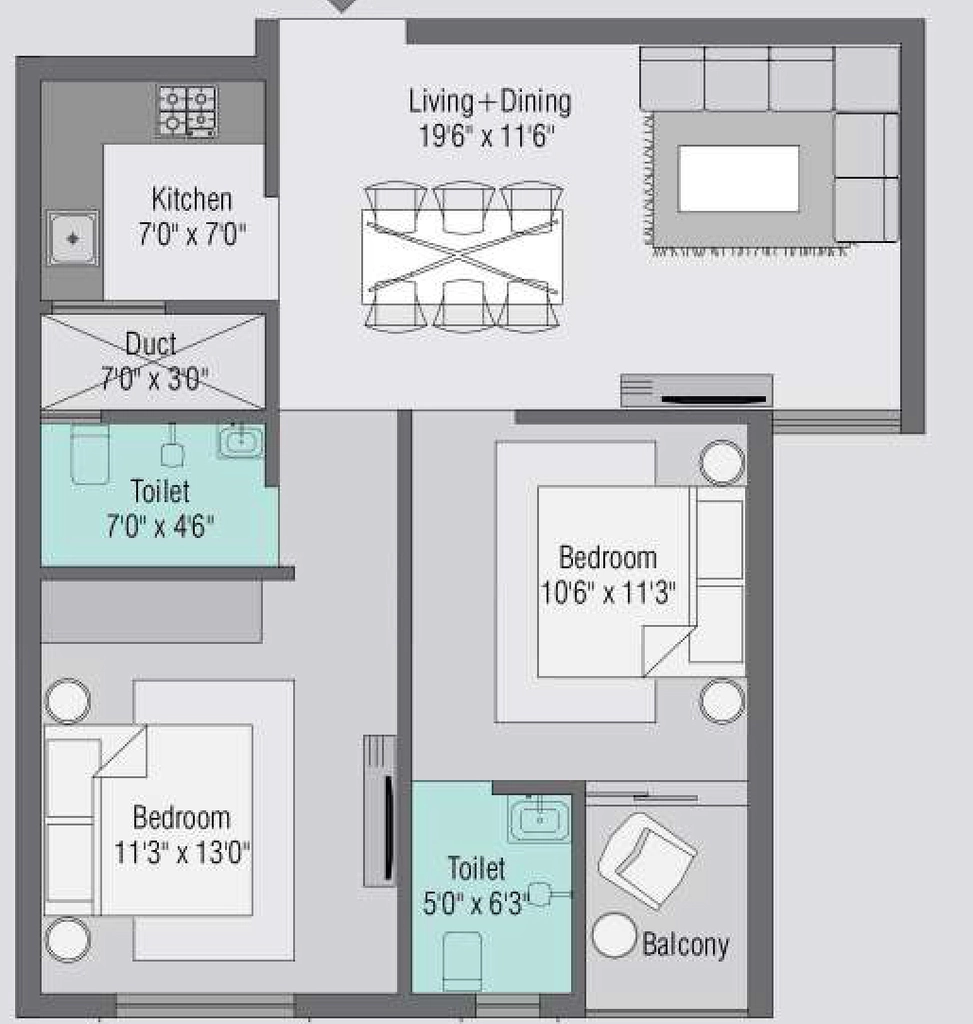 2 BHK Flat in Jagannath Sai Prateek in Ghatikia, Bhubaneswar - Image 911630