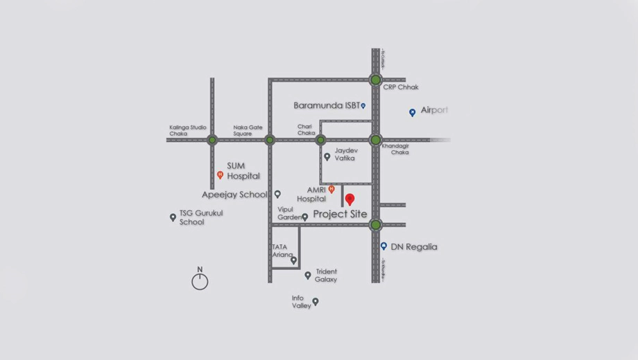 Location of Jagannath Sai Prateek - Image 388297