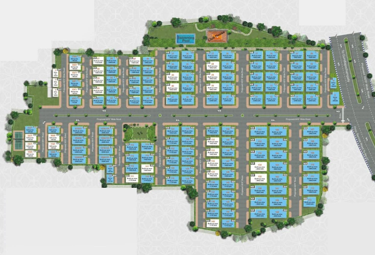Master Plan of Oorjita Grand Vie 2 in Gundlapochampalli, Hyderabad - Image 388416