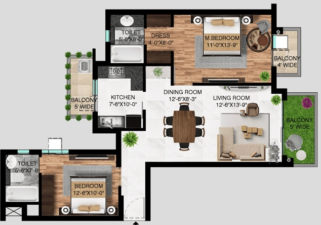 2 BHK Flat in One Rise in Mohali, Chandigarh - Image 911494