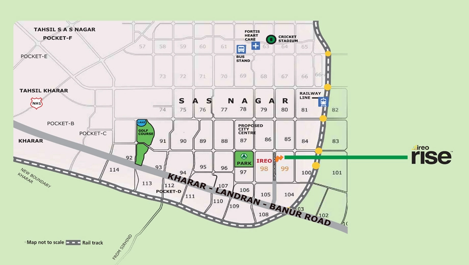 Location of One Rise - Image 388005