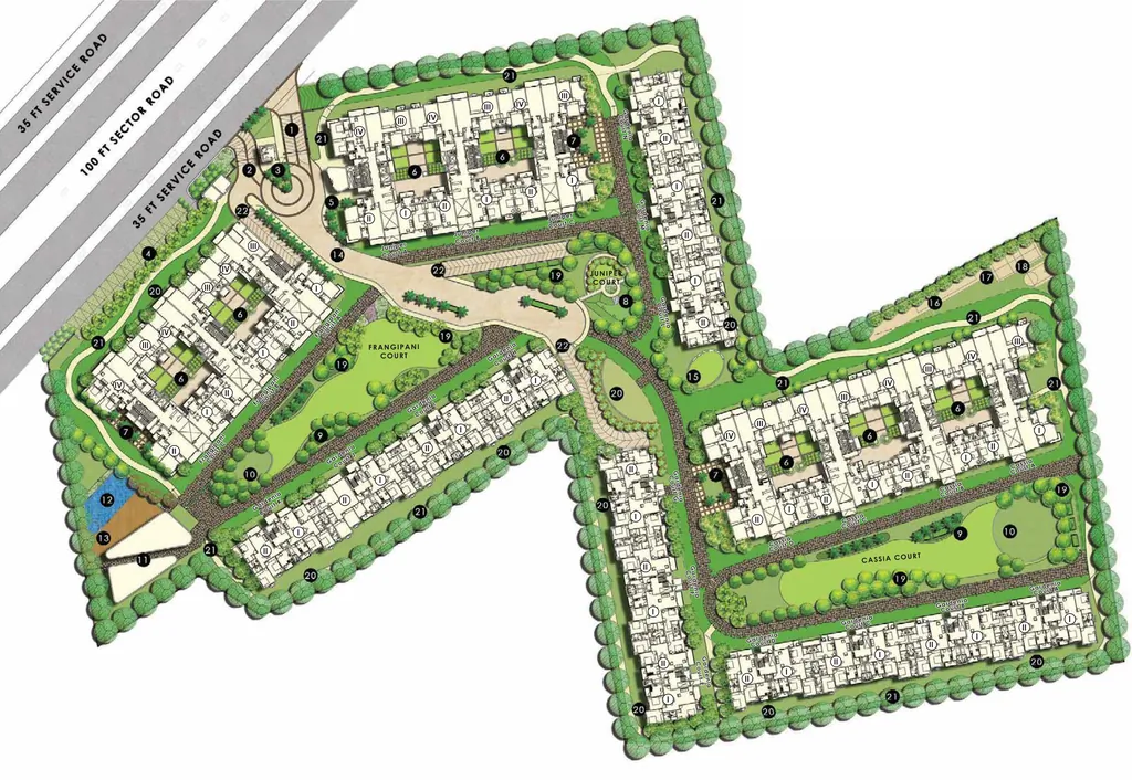Master Plan of One Rise in Mohali, Chandigarh - Image 388006