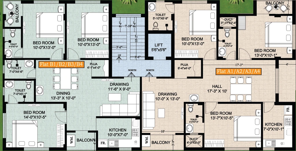 Floor Plan of Temple City Loyal Plaza in Sundarpada, Bhubaneswar - Image 388757