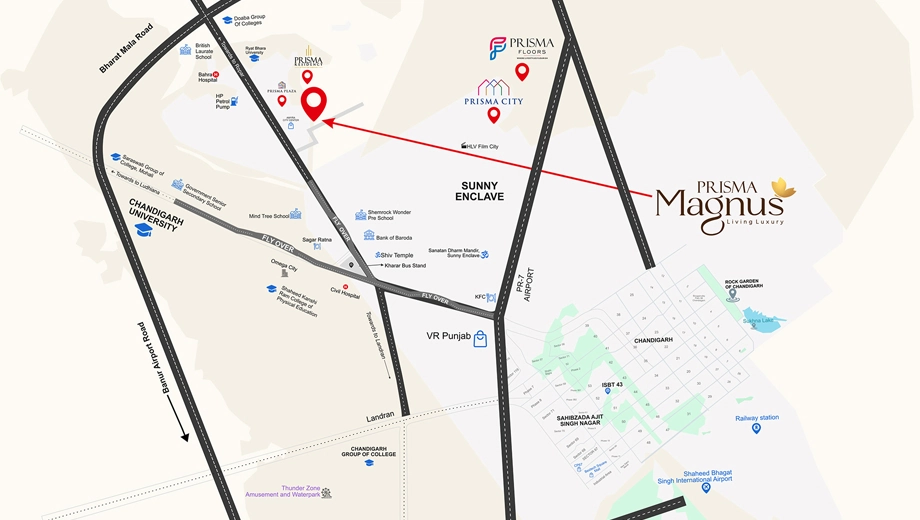 Location of Prisma Magnus 1 in Mohali, Chandigarh - Image 388062
