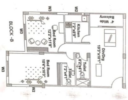 2 BHK Flat in Samasti 1001 Greens in Ghatikia, Bhubaneswar - Image 911919