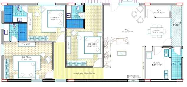 3 BHK Flat in Sonabhan Mohan in Suchitra, Hyderabad - Image 911702