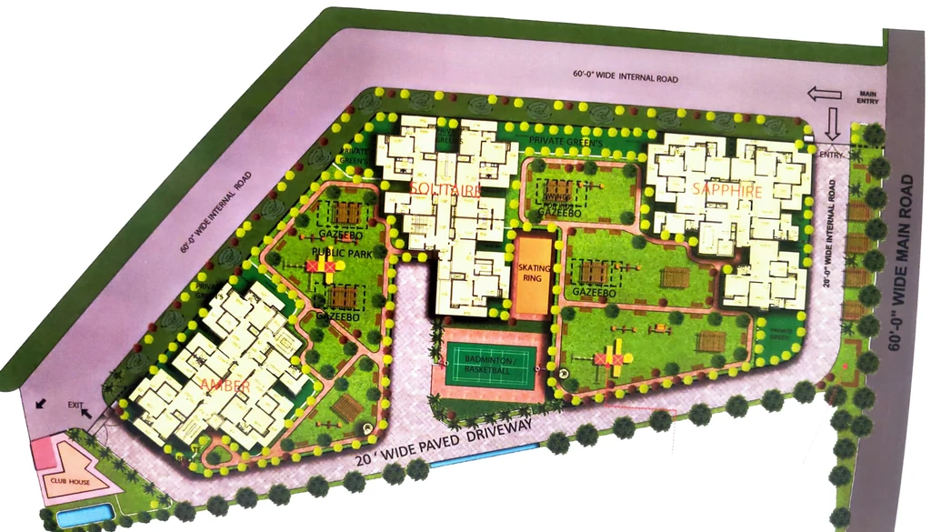 Master Plan of GDPL Regal Heights in Mohali, Chandigarh - Image 388105