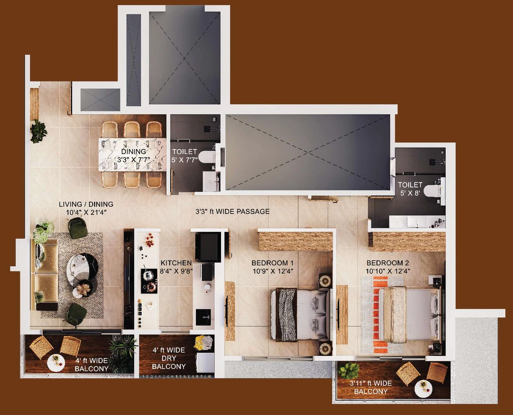 2 BHK Flat in Mighty Siddhi Darshan in Dadar West, Mumbai - Image 911542