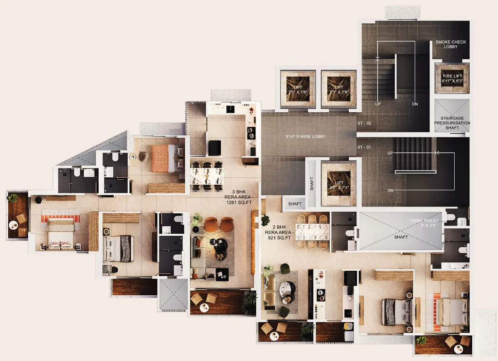 Floor Plan of Mighty Siddhi Darshan in Dadar West, Mumbai - Image 388115