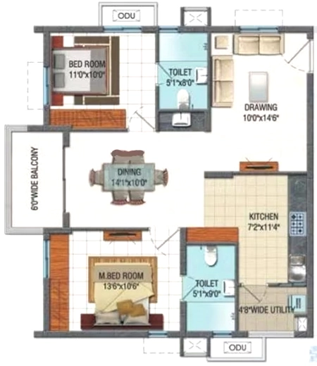 2 BHK Flat in Aparna Hill Park Avenues in Bandam Kommu, Hyderabad - Image 911709