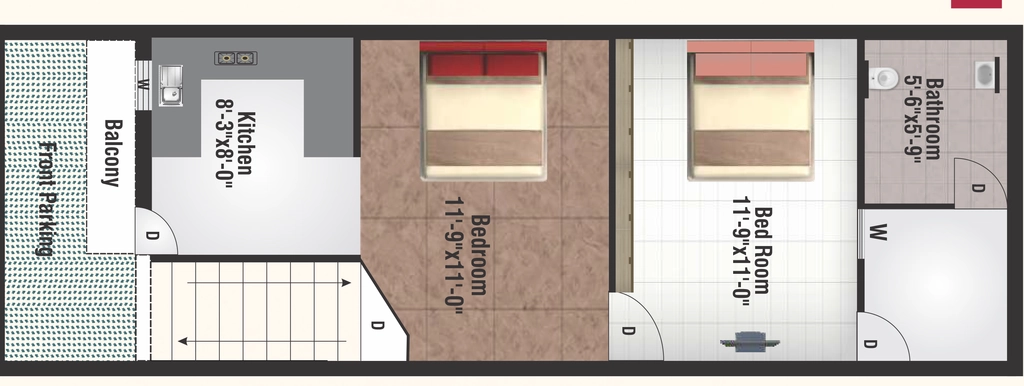 1 BHK Flat in Vaneet Seerat Homes in Dera Bassi, Chandigarh - Image 911569