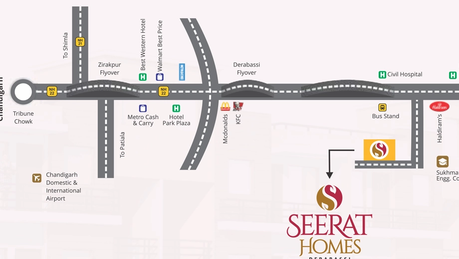 Location of Vaneet Seerat Homes - Image 388160