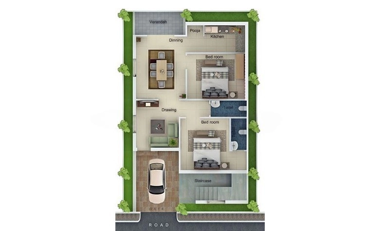2 BHK House/Villa in Homeway Happy Homes in Beeramguda, Hyderabad - Image 911734