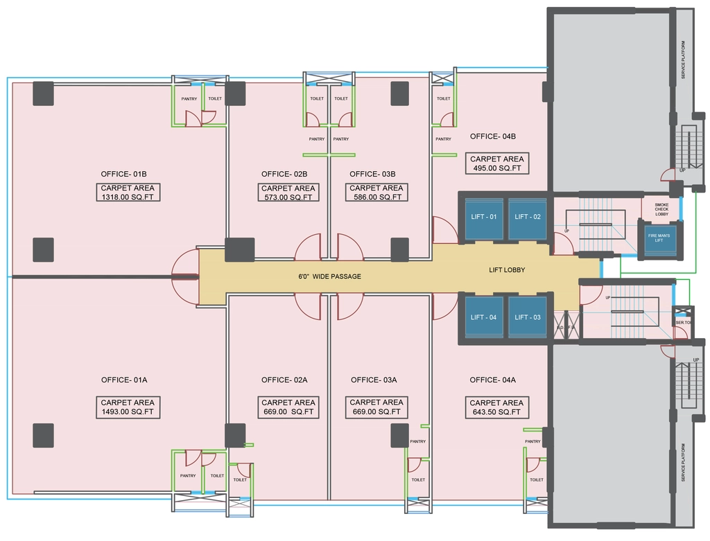 Floor Plan of Landmark 81 Crest in Santacruz West, Mumbai - Image 388207