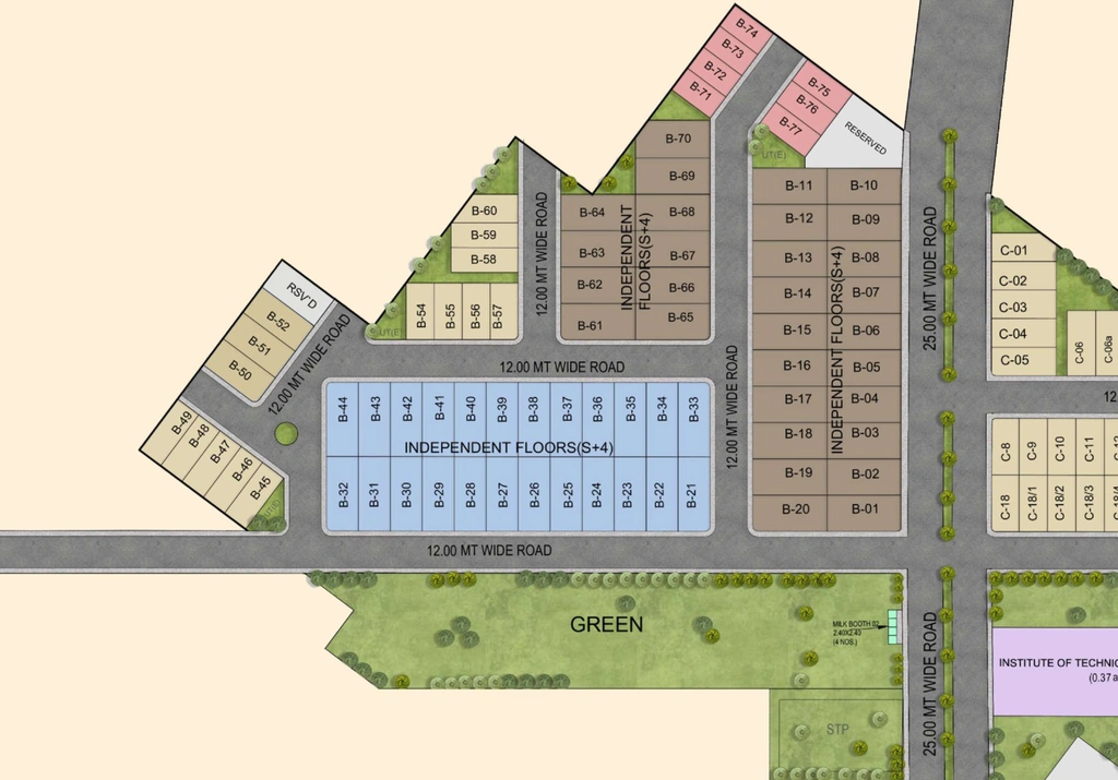 Master Plan of One The Clermont in Mohali, Chandigarh - Image 388282