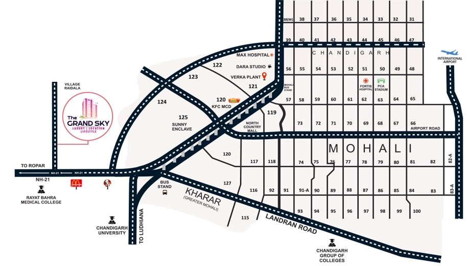 Location of MRLK The Grand Sky - Image 388303