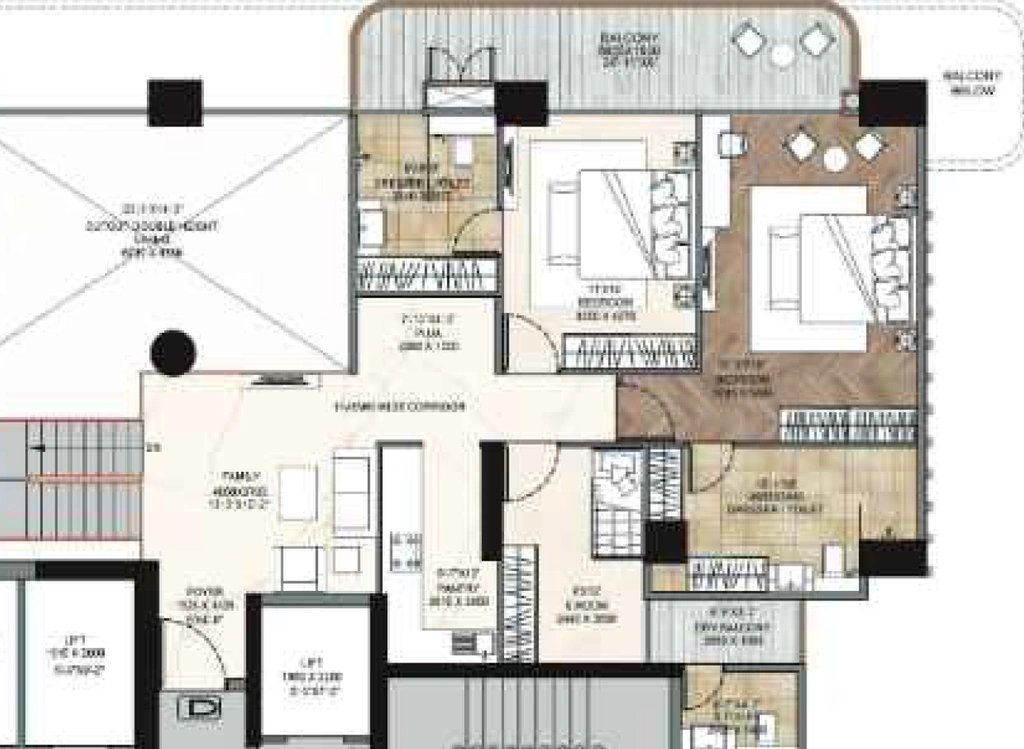 2 BHK Flat in GB The Pinnacle in Mohali, Chandigarh - Image 911643