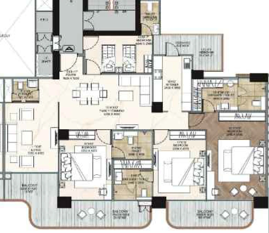 4 BHK Flat in GB The Pinnacle in Mohali, Chandigarh - Image 911648