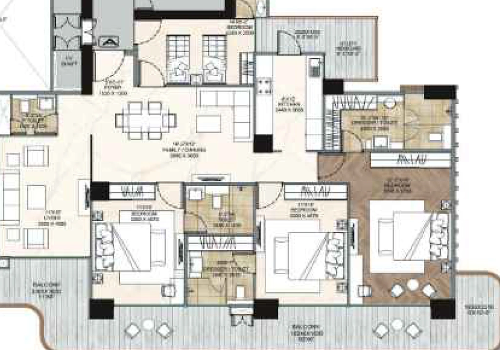 4 BHK Flat in GB The Pinnacle in Mohali, Chandigarh - Image 911649