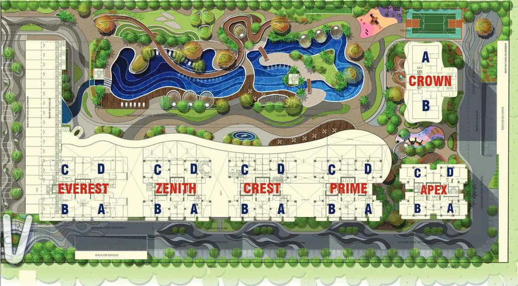 Master Plan of GB The Pinnacle in Mohali, Chandigarh - Image 388324