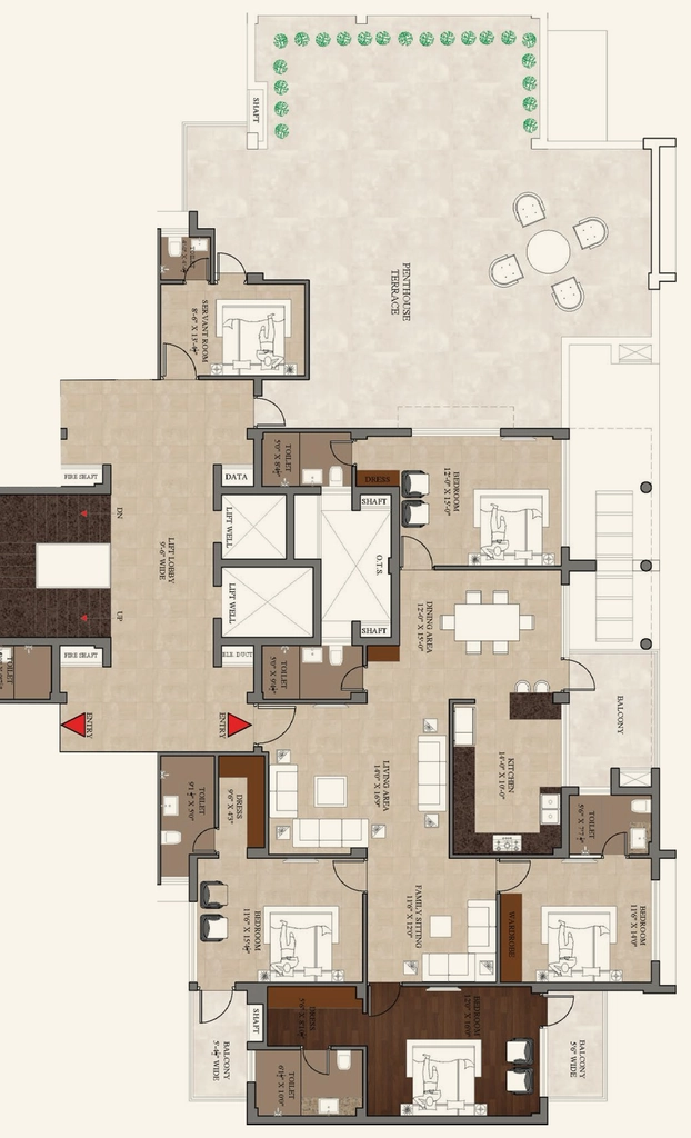 4 BHK Flat in Exotica Homez in Mohali, Chandigarh - Image 911723