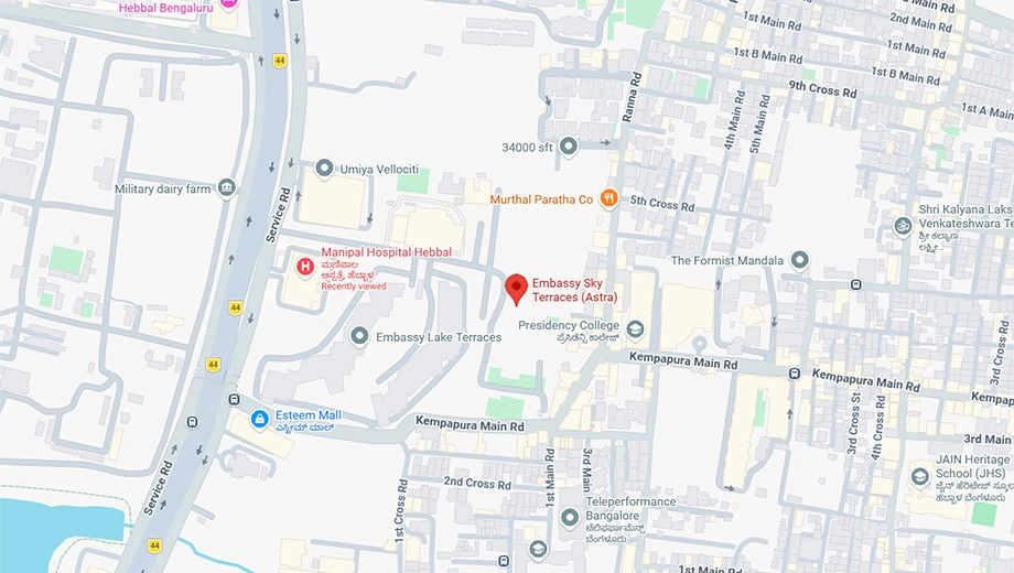 Location of Embassy Sky Terraces - Image 405857