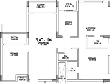 3 BHK Flat in Divine Kalinga in Khandagiri, Bhubaneswar - Image 911882