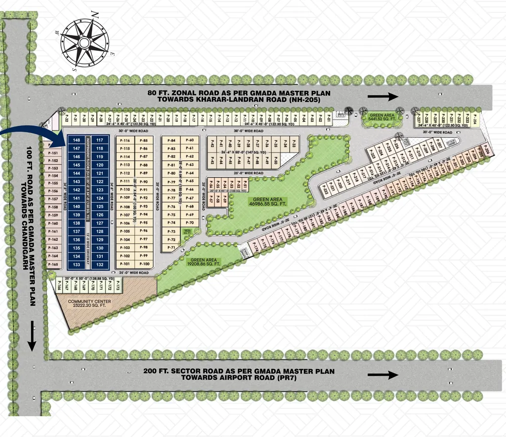 Master Plan of Goyal Golden Avenue in Mohali, Chandigarh - Image 388520