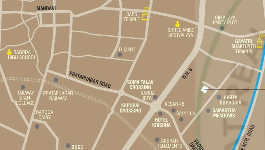 Floor Plan of Jagdamba Mudra Greens in Kapurai, Vadodara - Image 424345