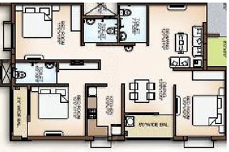 3 BHK Flat in Goodwill Residency in Laxmisagar, Bhubaneswar - Image 911902
