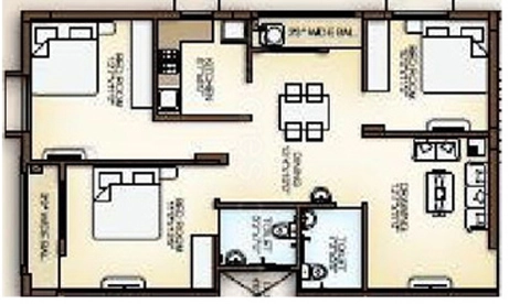 3 BHK Flat in Goodwill Residency in Laxmisagar, Bhubaneswar - Image 911903