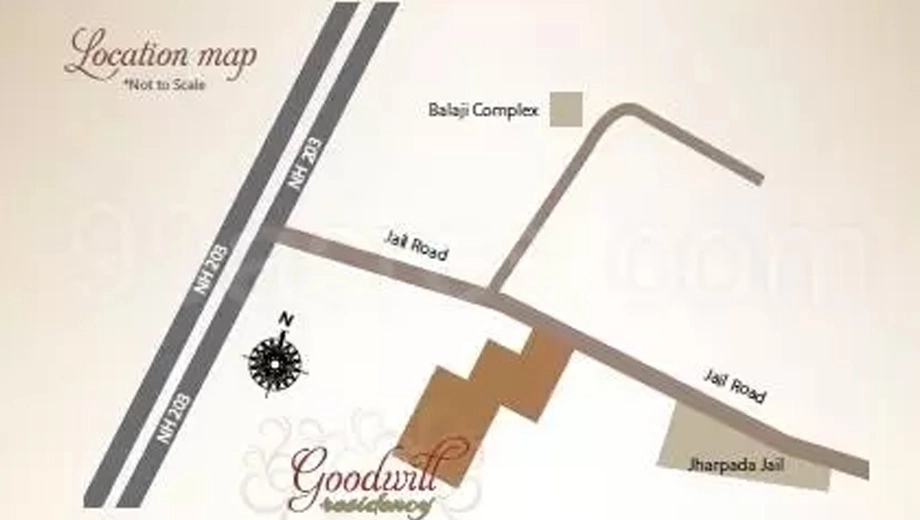 Location of Goodwill Residency in Laxmisagar, Bhubaneswar - Image 388949