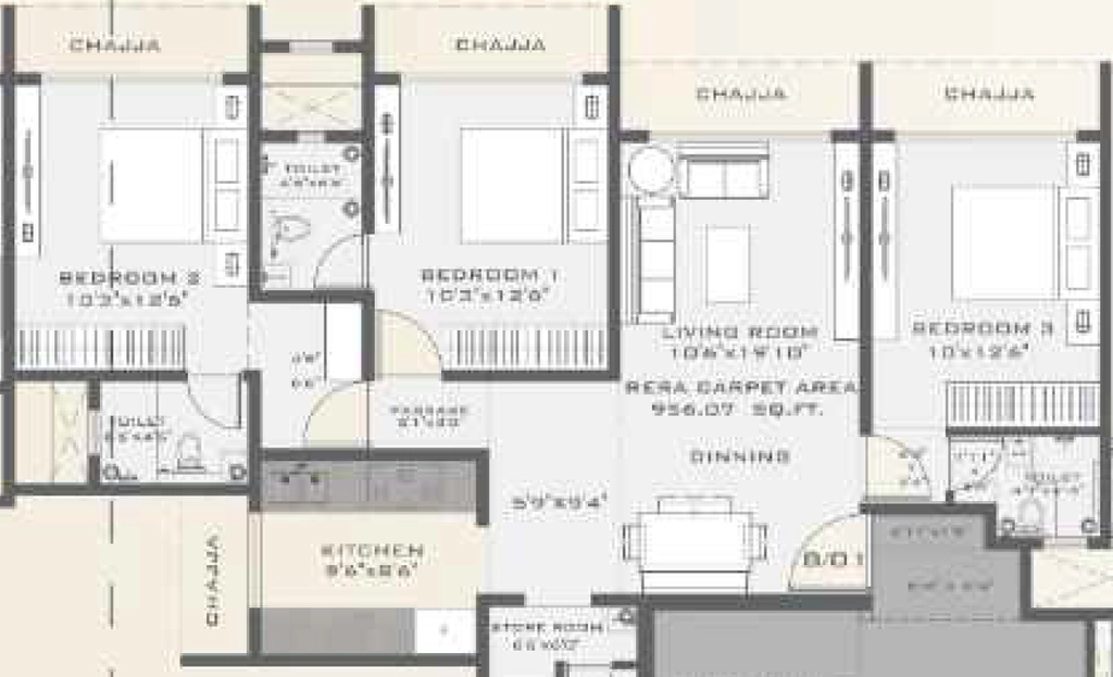3 BHK Flat in Golden Casa in Santacruz East, Mumbai - Image 911863