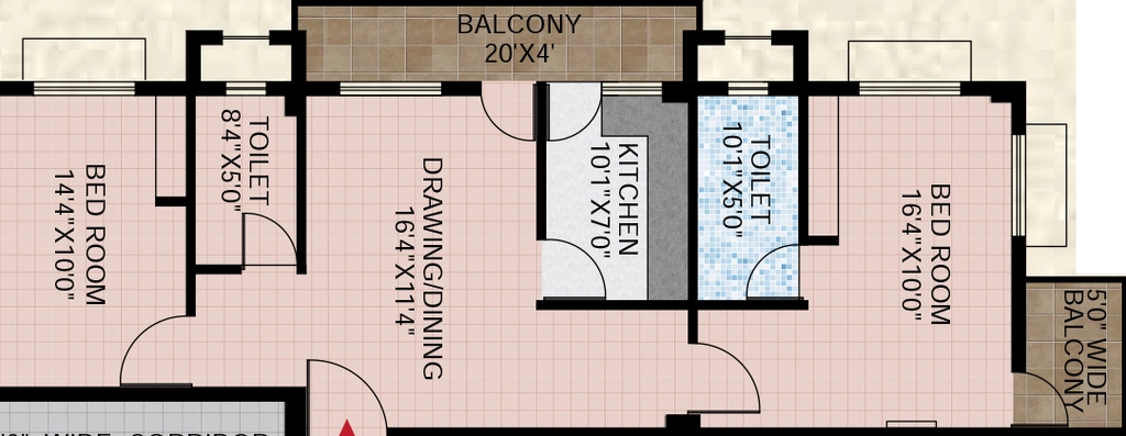 2 BHK Flat in Aastha Castle in Lingipur, Bhubaneswar - Image 911865