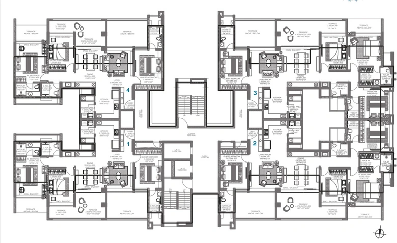 Floor Plan of Kunal Aspiree in Balewadi, Pune - Image 10672