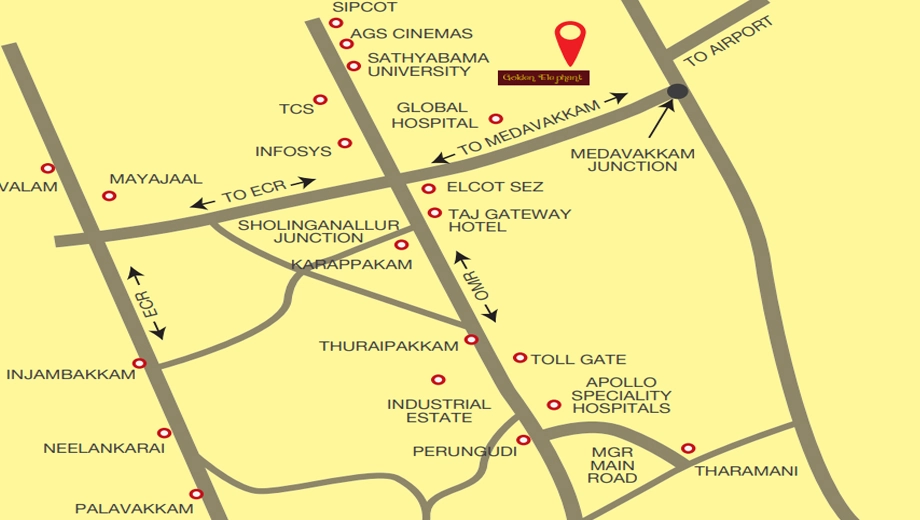 Location of KCS Golden Elephant in Sholinganallur, Chennai - Image 388538