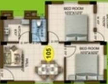 2 BHK Flat in Shree Jagannath Warrior Residency in Madanpur, Bhubaneswar - Image 911936